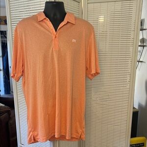 Travis Mathew Orange Polo Shirt